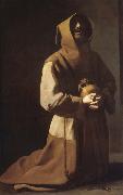 Francisco de Zurbaran St. Franciscus in meditation oil